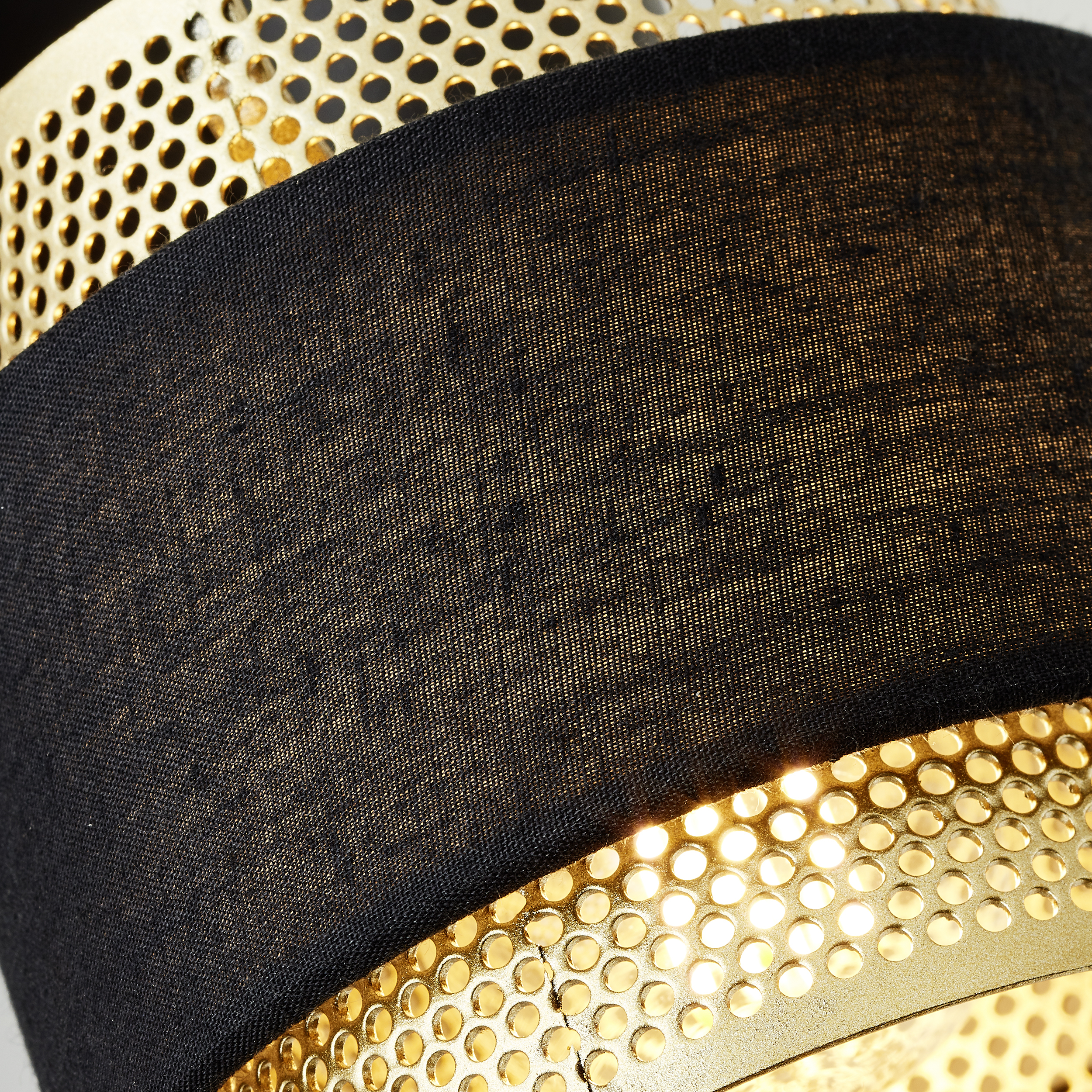 Strahler Grove schwarz gold Metall/Textil
