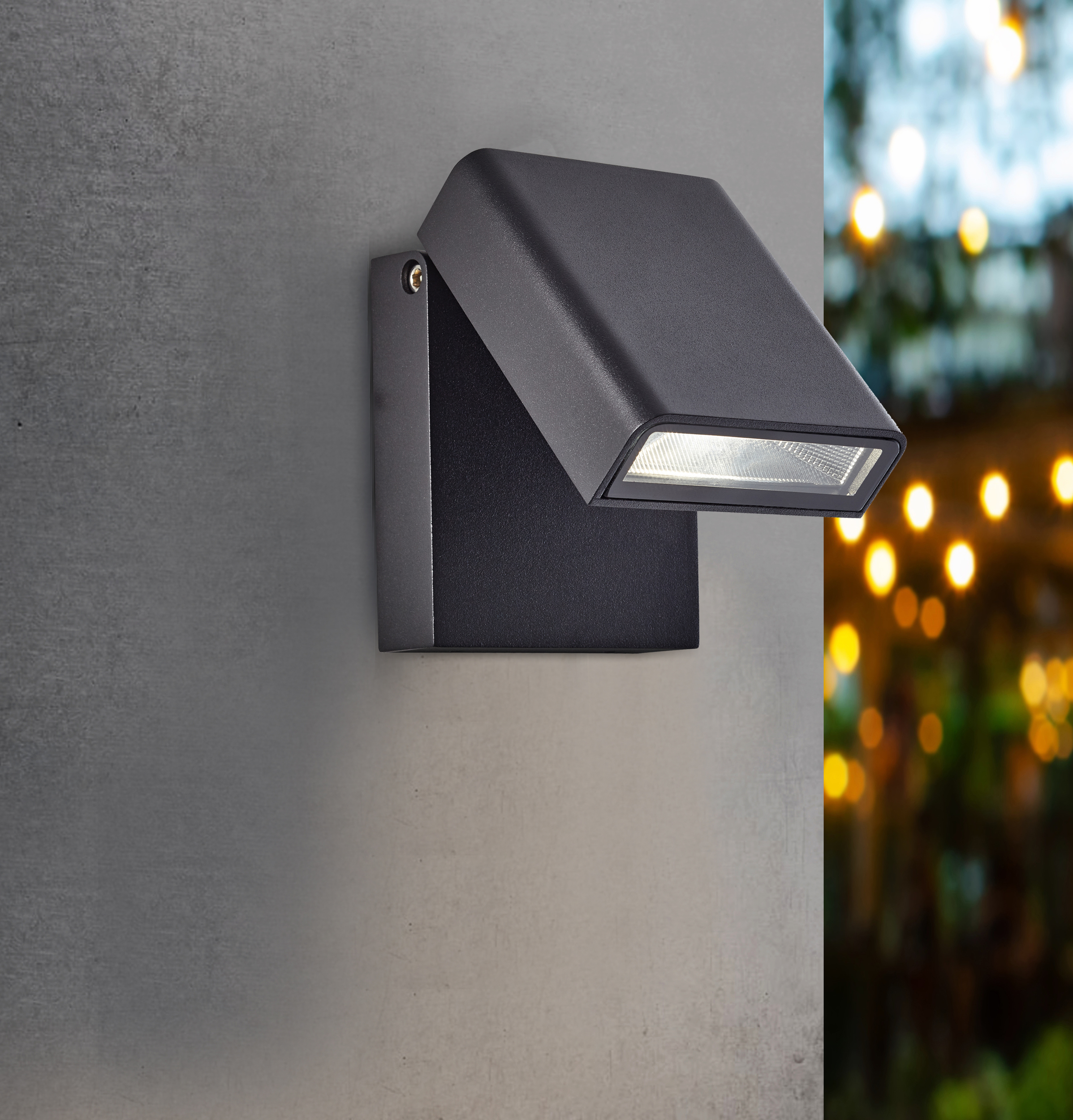 Toya LED outdoor wall spotlight black | G96140/06