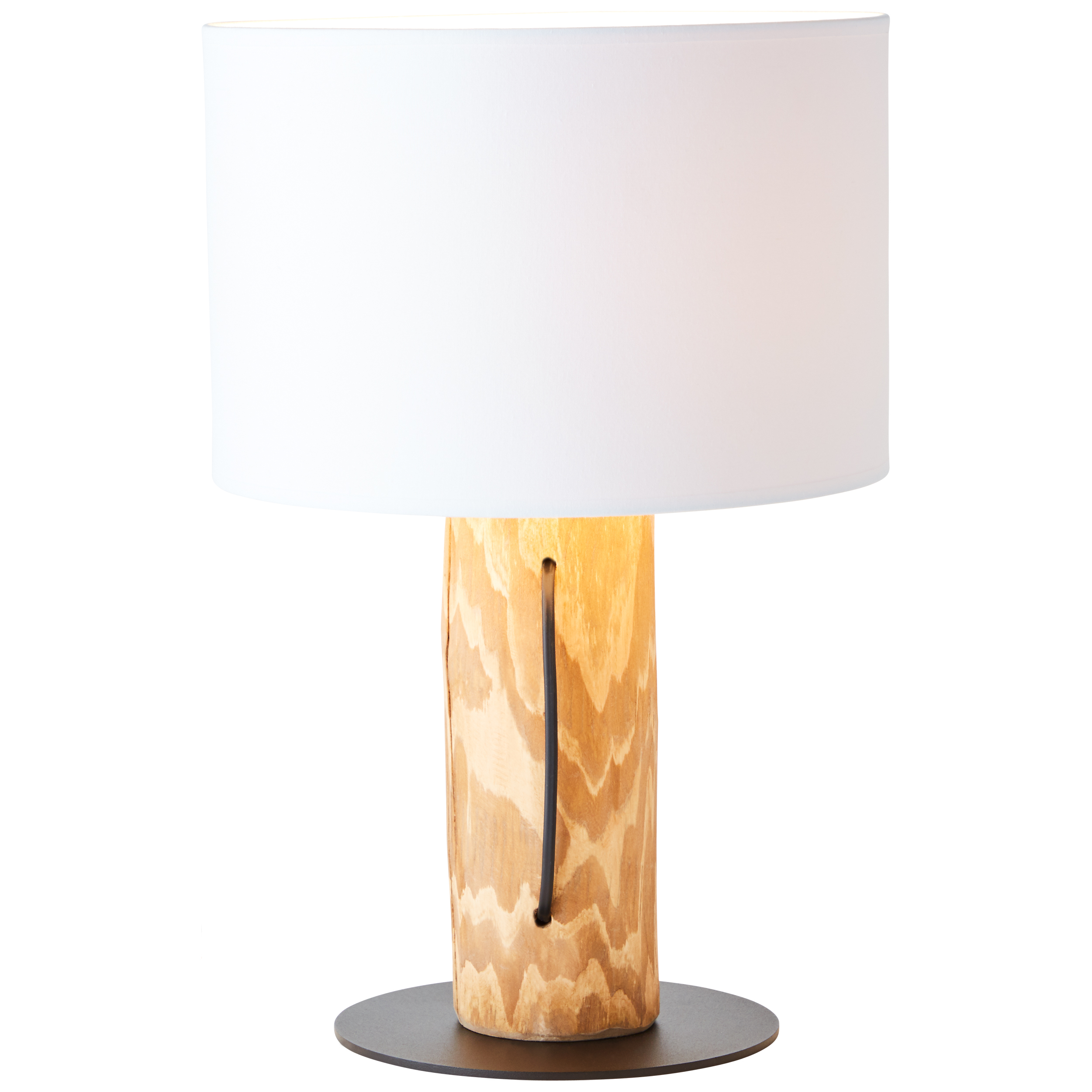 Jimena table lamp pine stained