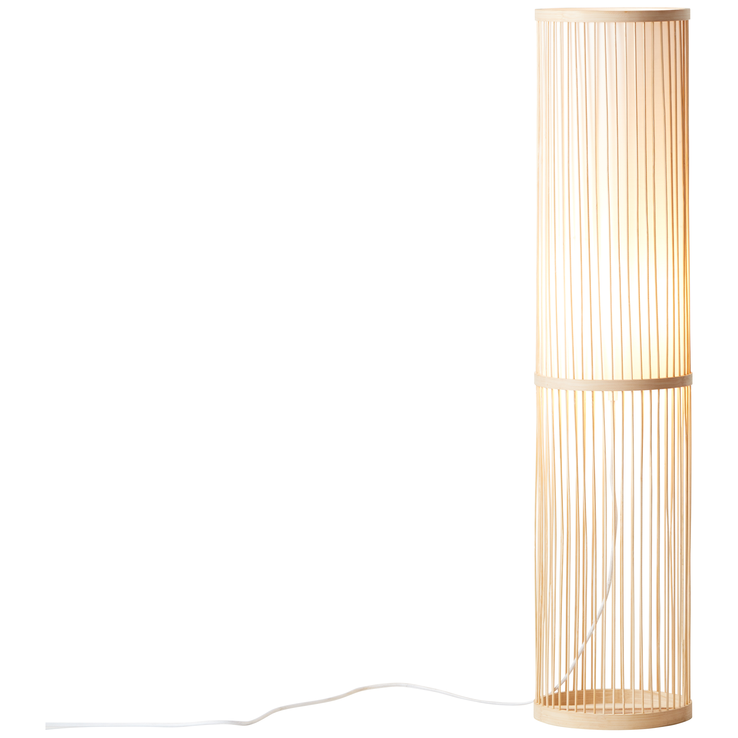 Stehleuchten Nori natur/weiß Bambus/Textil