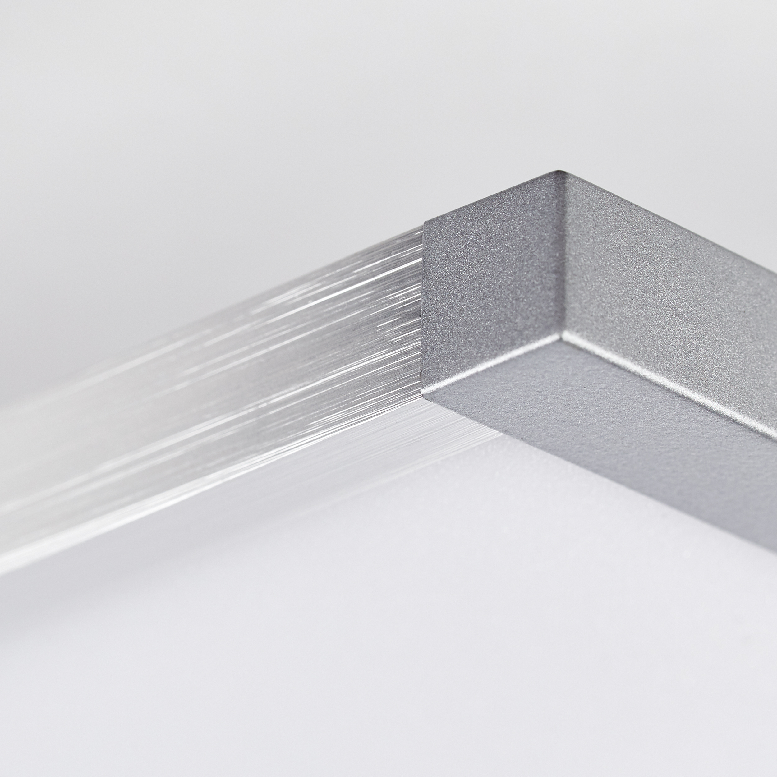 Deckenleuchten Entrance aluminium/weiß Metall/Kunststoff