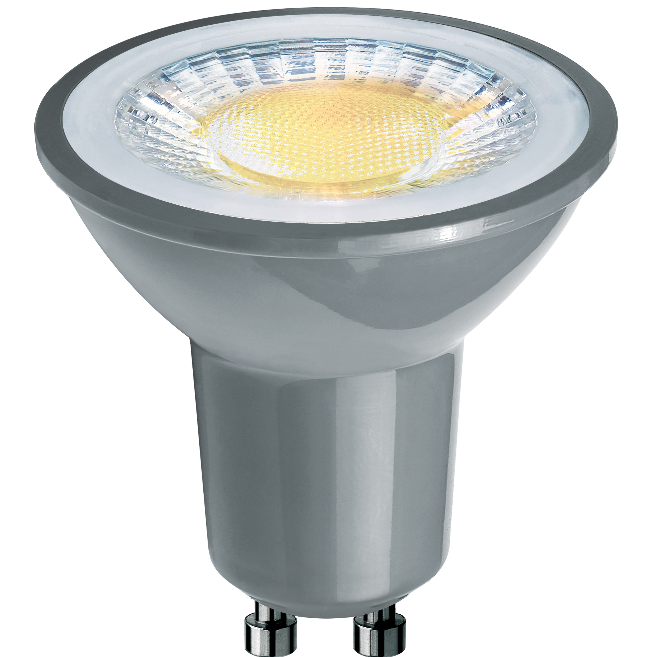 Leuchtmittel LED Reflector grau/warmweiß Glas/Kunststoff