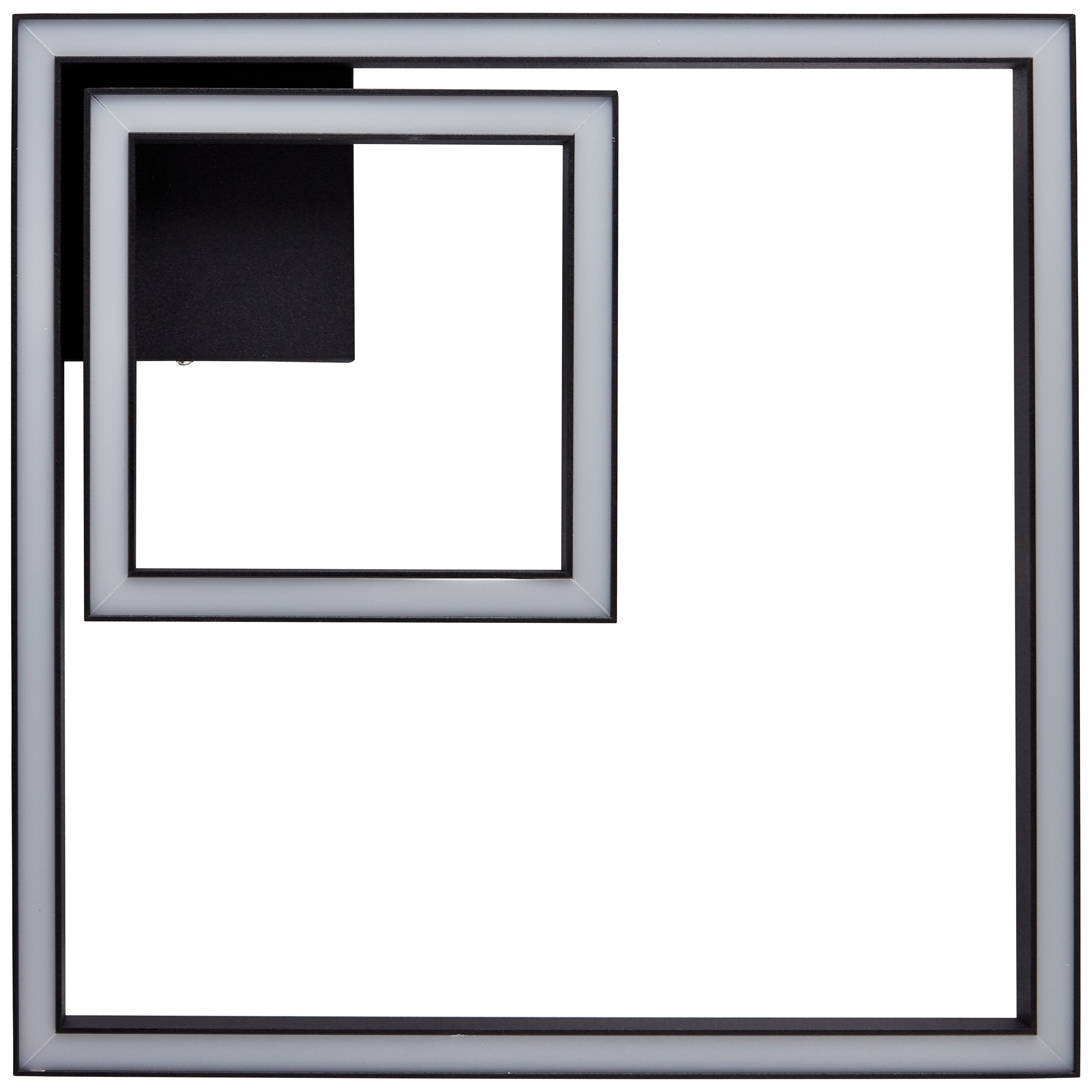 Wand- G97180/06 schwarz 40x40cm Deckenleuchte Quon und | LED