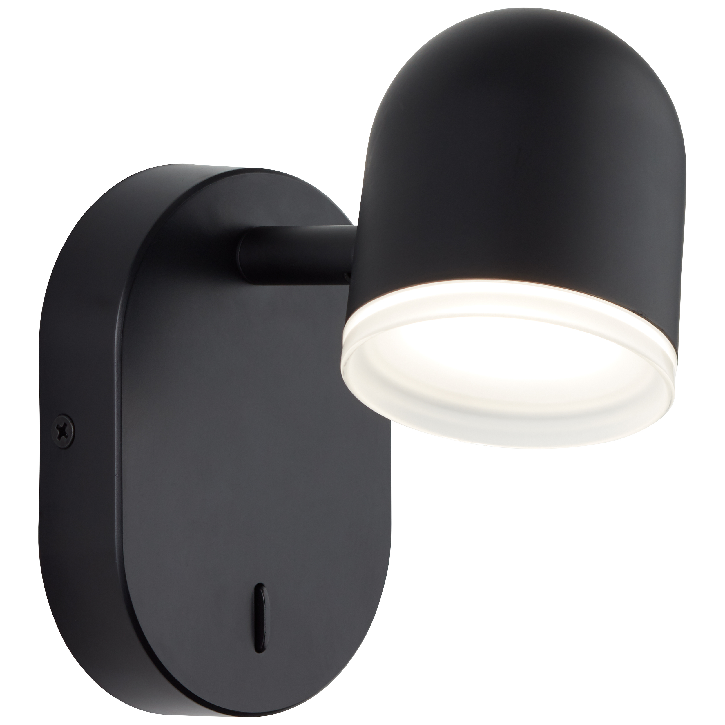 Gretchen LED wall spotlight black | switch G82411/06 matt