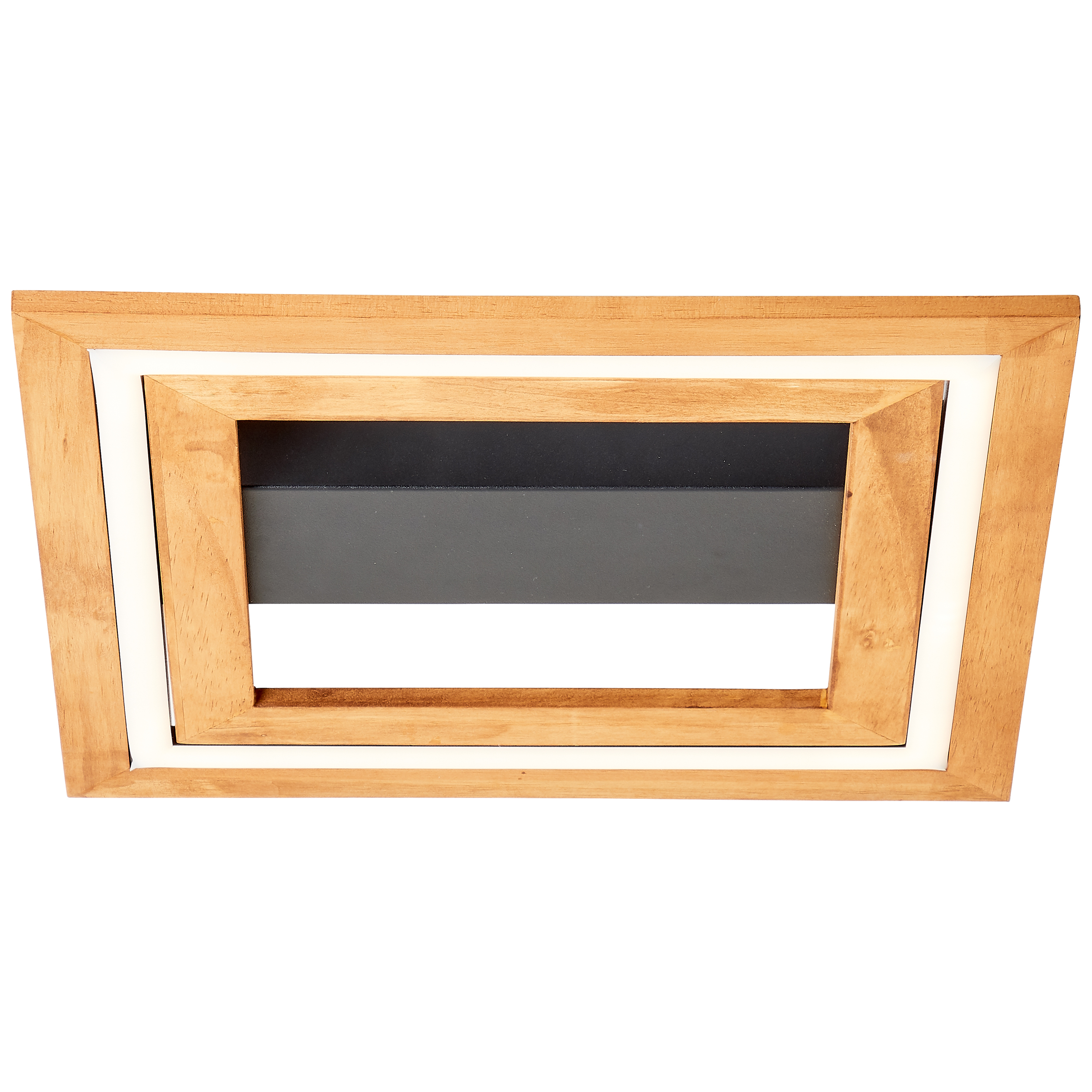 LED Rhea ceiling black/wood | light 35x35cm G99747/76