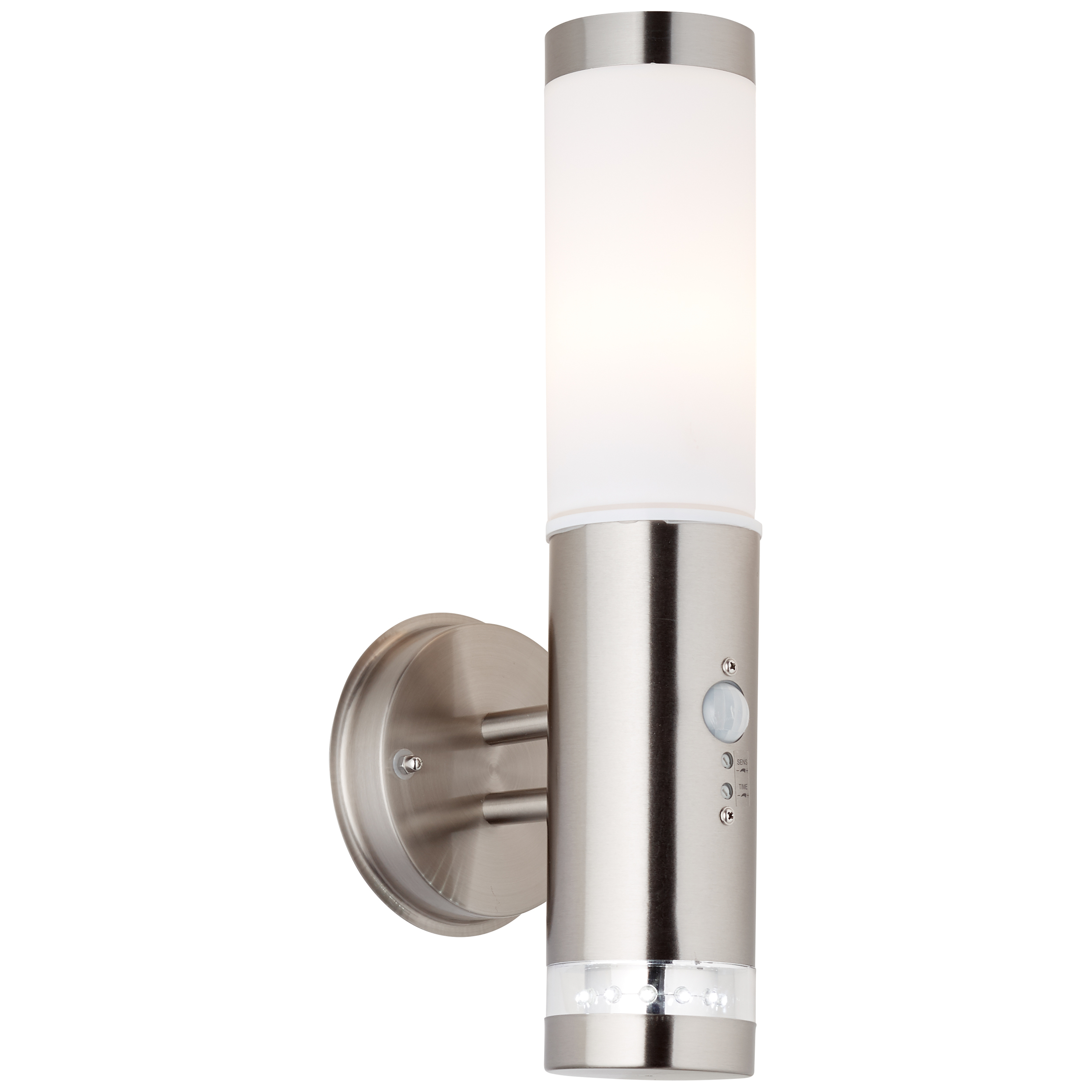 Bole outdoor wall light standing motion detector stainless steel