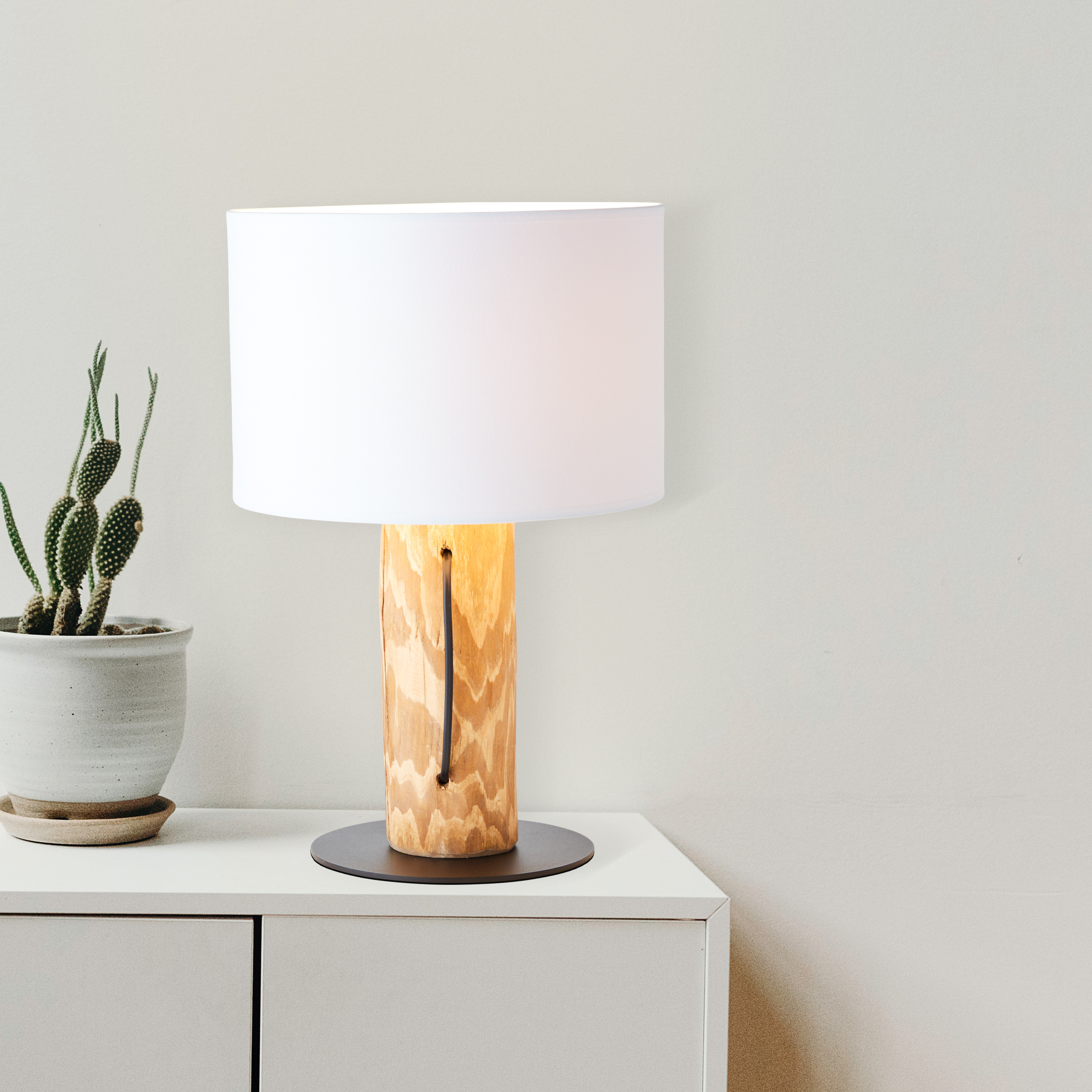 Jimena table lamp pine stained | 93125/35