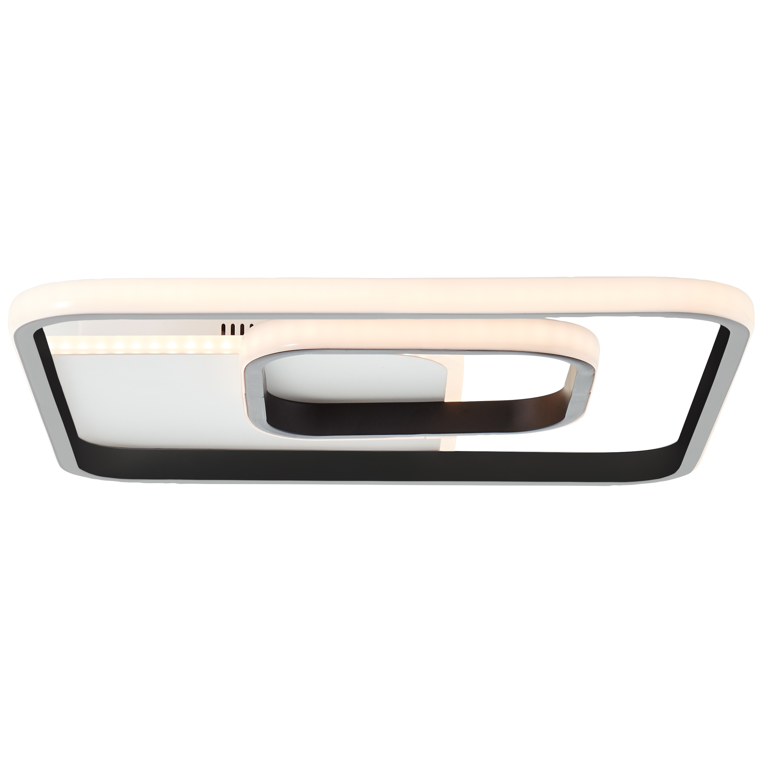 Merapi LED Deckenleuchte 40x40cm weiß/schwarz
